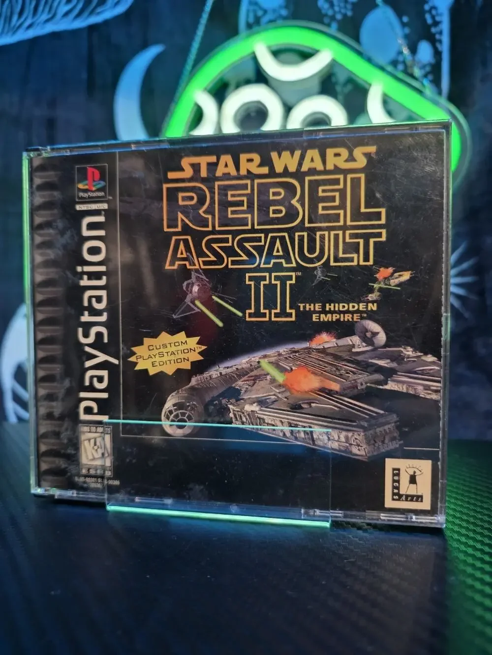 Sony PlayStation 1 Star Wars Rebel Assault II Hidden Empire 1995